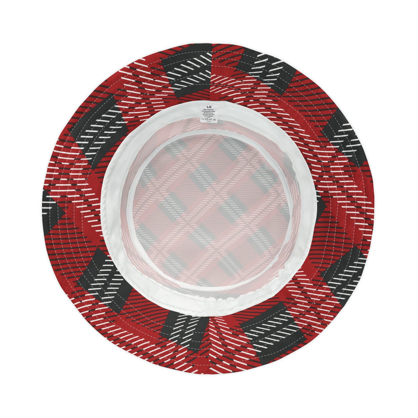 Scottish Plaid *Red-Black-White Bucket Hat