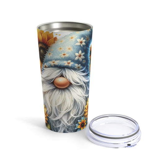 Gnome with Sunflowers *Insulated Steel Body Tumbler Cup