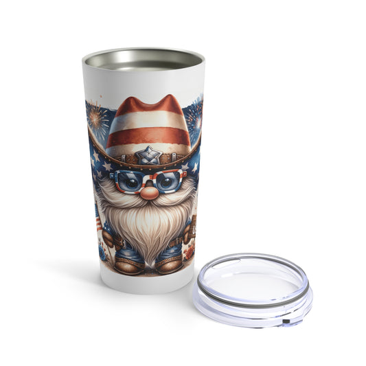 I Love USA Cowboy Gnome *Insulated Steel Body Tumbler Cup