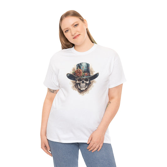Skull & Black Cowboy Hat T-Shirt
