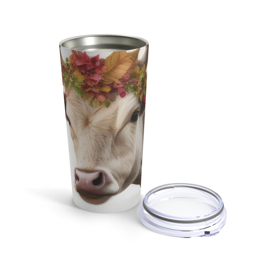 Cow with Flower Crown *CW141 Tumbler