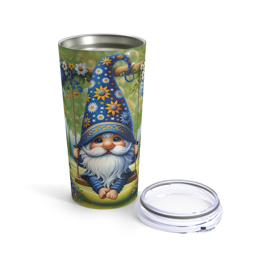 Swinging Blue Gnome *Insulated Steel Body Tumbler Cup