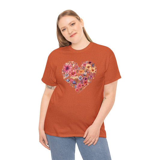 Flowered Heart T-Shirt