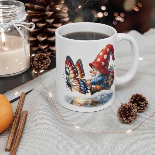 Butterfly Express Gnome *G118 Coffee Mug