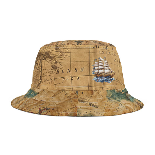 Old World Map Bucket Hat