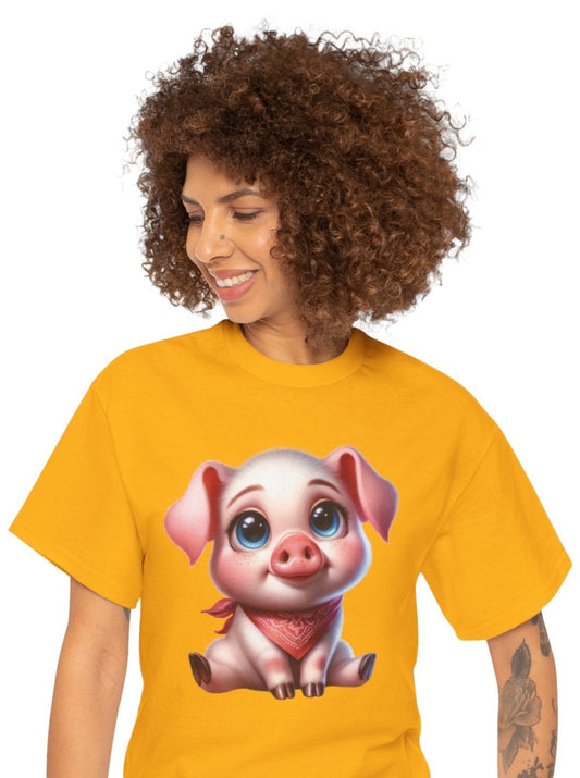 Piggy With Red Bandana *T-Shirt