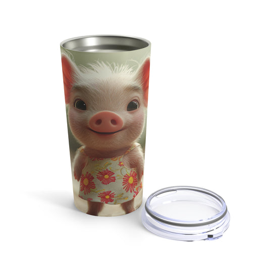 Piggy In A Sundress With Flowers *Tumbler