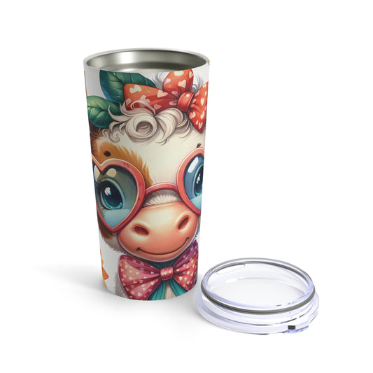 Calf with Heart Glasses *CW130 Tumbler
