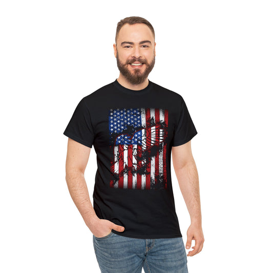 Between The Lines American flag T-Shirt
