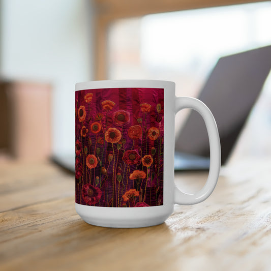 Life in Red Ceramic Mug 15oz
