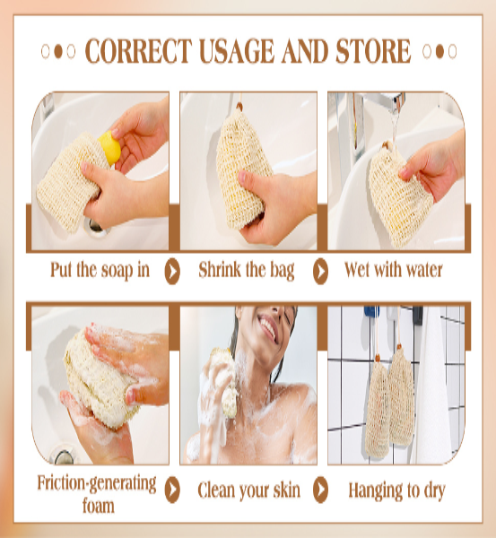 BDS Organic Soap Saver Exfoliating Pouch (Pack of 3 or 5)