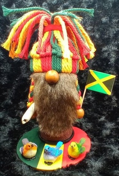 Jamaican Gnome with 3 Little Birds