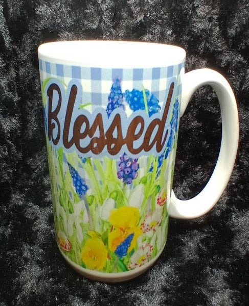 Bluebonnet Flower Coffee Mug 15oz #410