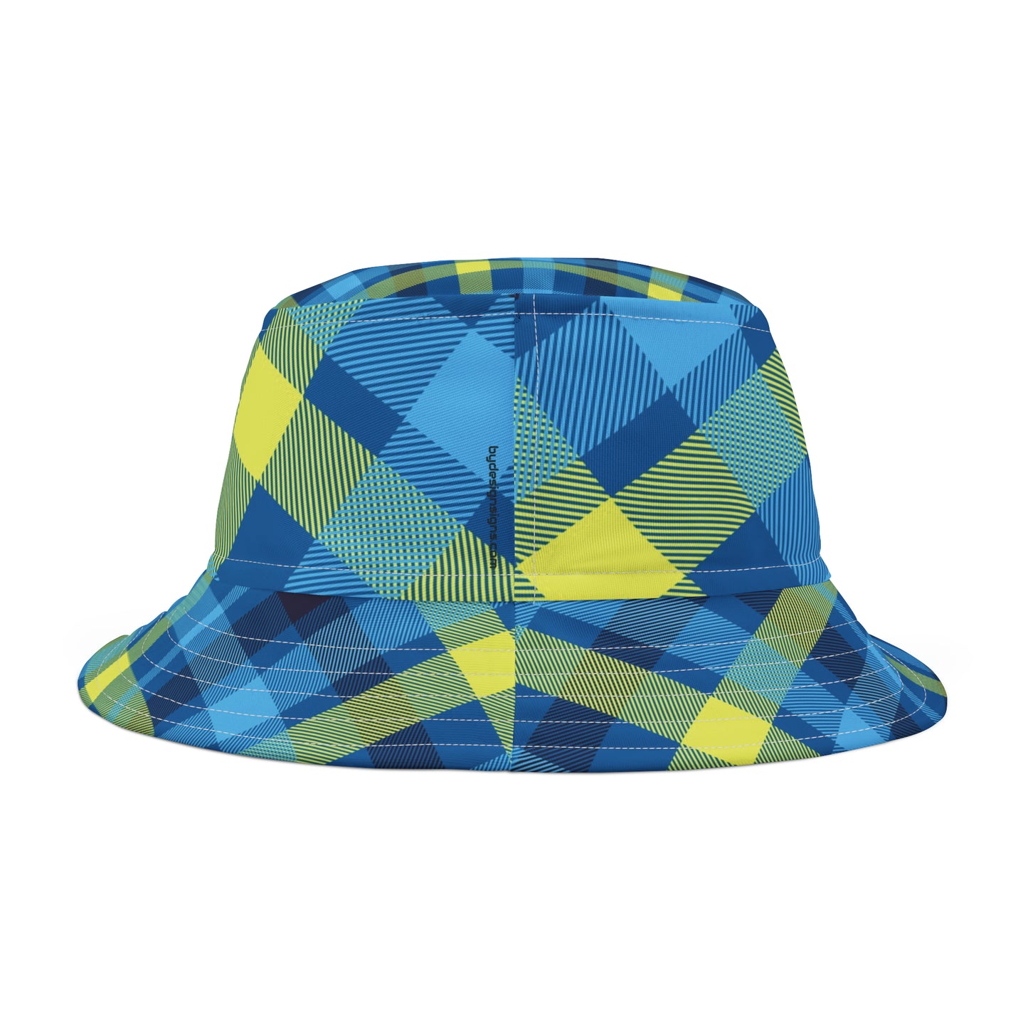 Scottish Plaid *Blue -Yellow-Lite Blue Bucket Hat