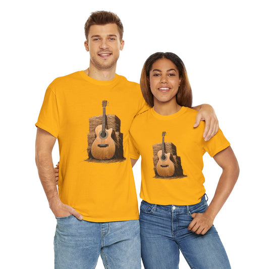 Guitar On Hay Stand T-Shirt