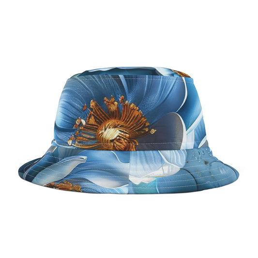 Beautiful Blue Flowers Bucket Hat