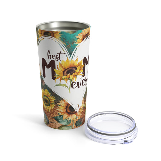 Best Mom Ever with Sunflowers *Insulated Steel Body Tumbler Cup