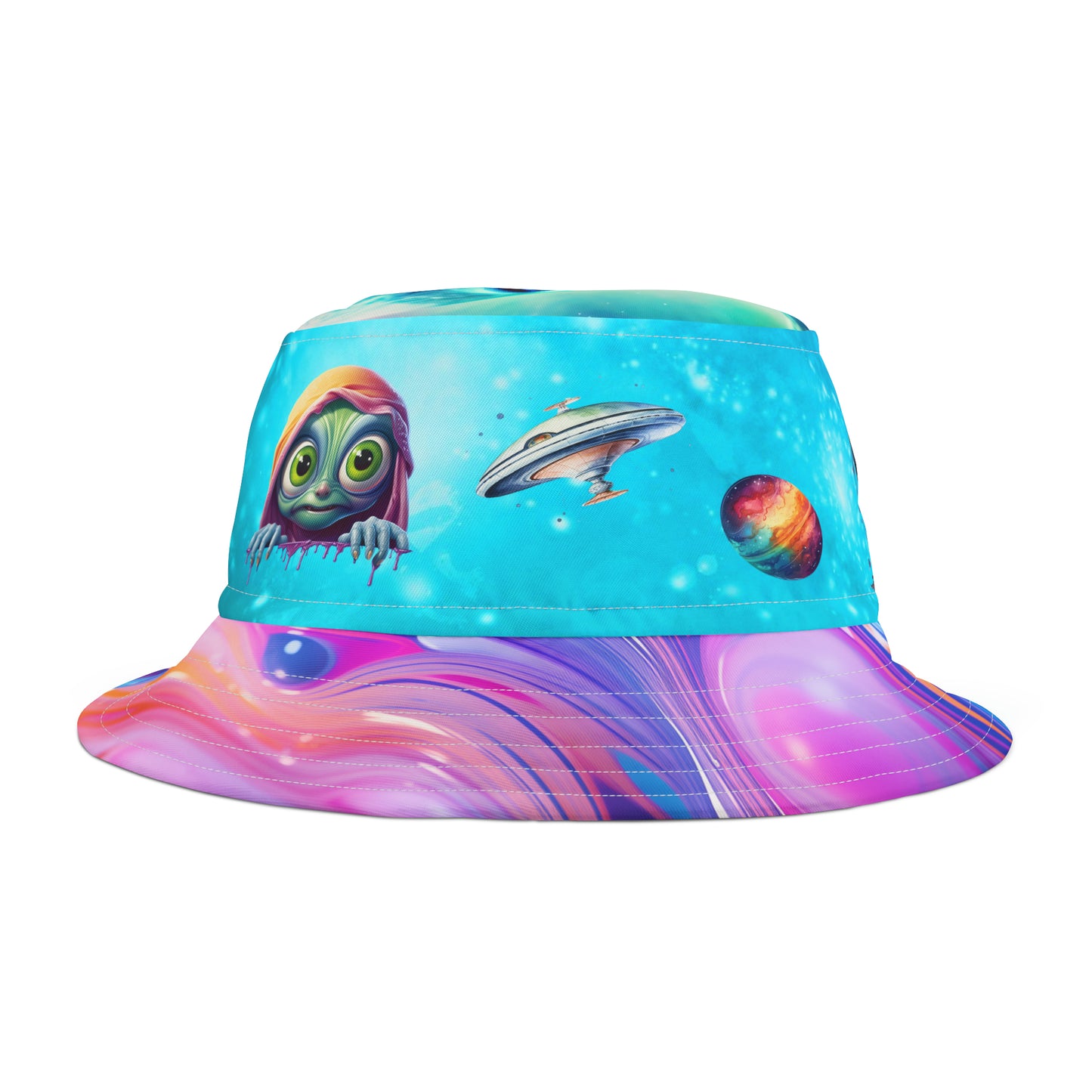 Do U Believe Alien Bucket Hat