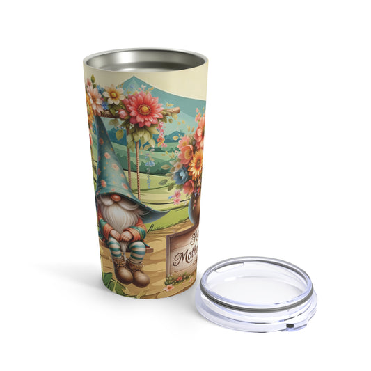 Happy Mothers Day Gnome on Swing *Insulated Steel Body Tumbler Cup