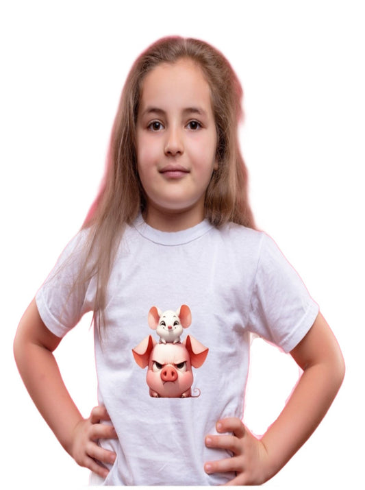 Pig & Mouse Kids Tee