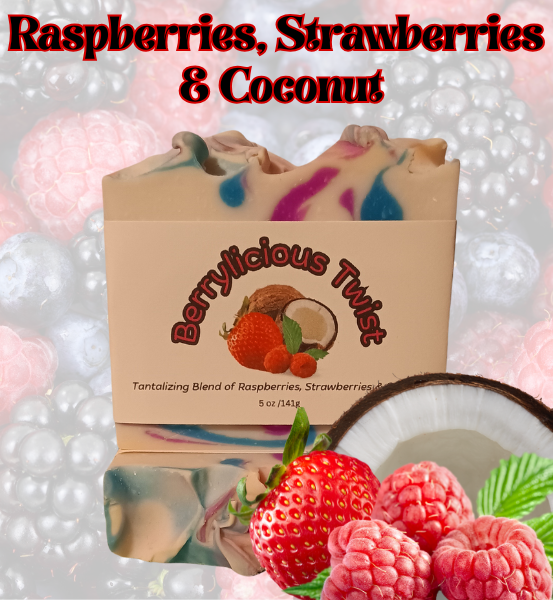 BDS Berrylicious Twist *Handmade Natural Soap (5oz Bar)