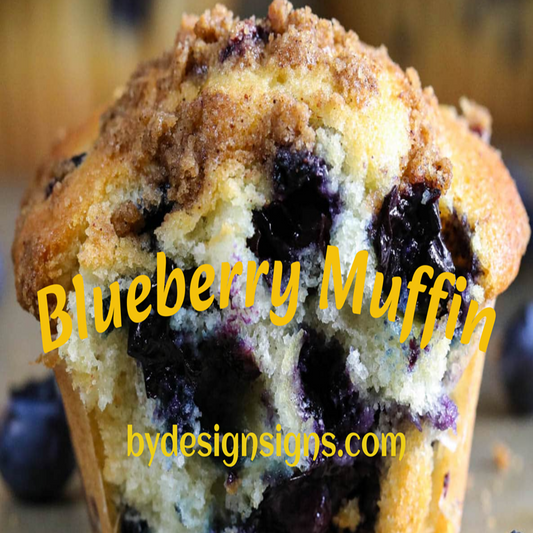 BDG Blueberry Muffin *9oz Soy & Wax Candle, Amber Jar & Wood Wick