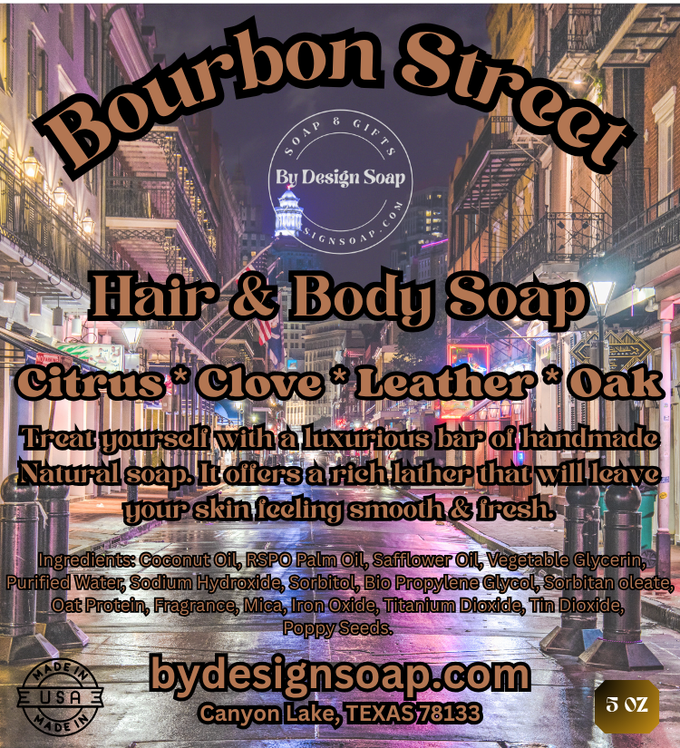 Bourbon Street *Handmade Glycerin Soap (5oz)