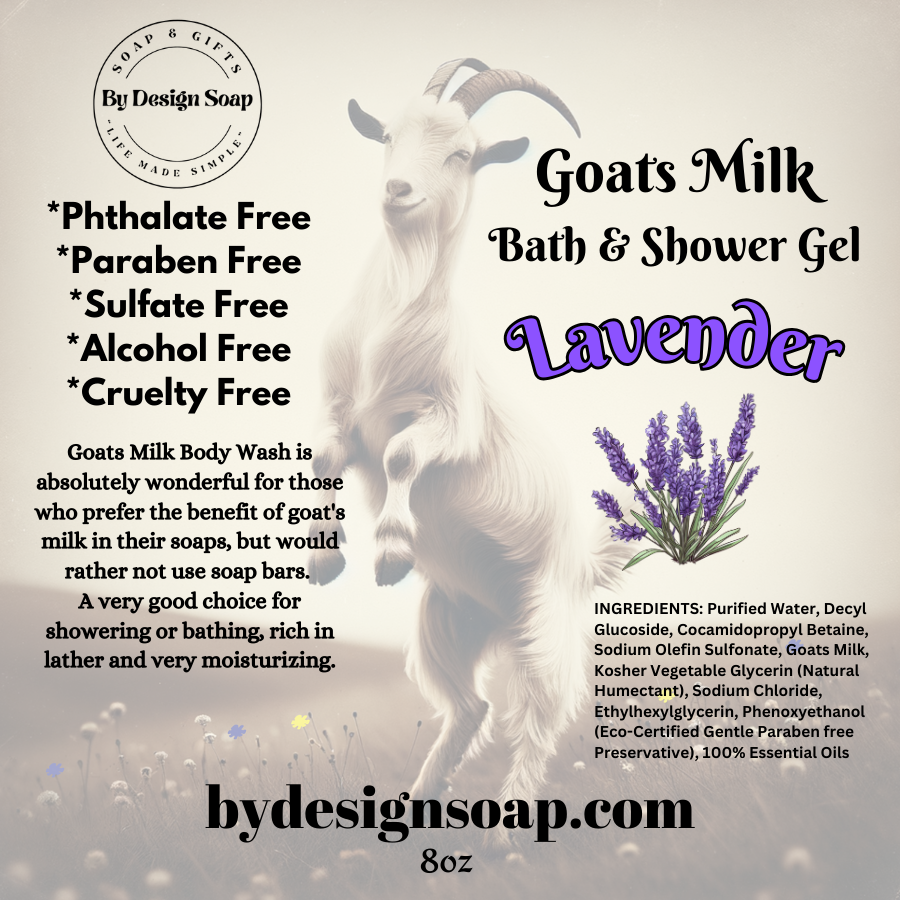 Goats Milk Shower Gel *Lavender (8oz) L&L