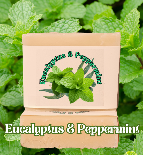 Eucalyptus & Peppermint *Homemade Natural Soap (4oz)