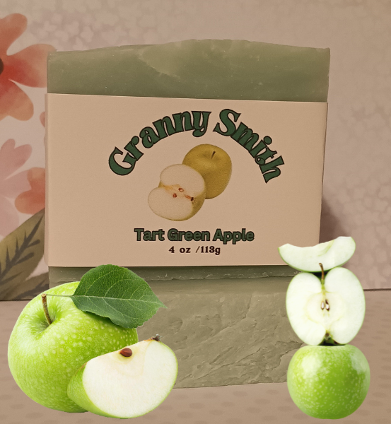 BDS Granny Smith *Vivid Natural Goats Milk Soap (4oz)