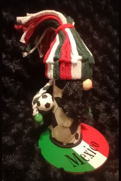 Mexican Futbol Gnome #2   6.5"Tall