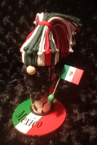 Mexican Futbol Gnome #2   6.5"Tall