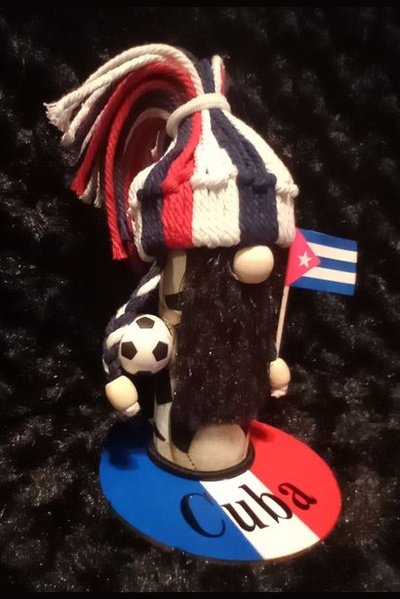 Cuban Futbol Gnome 6.5" Tall
