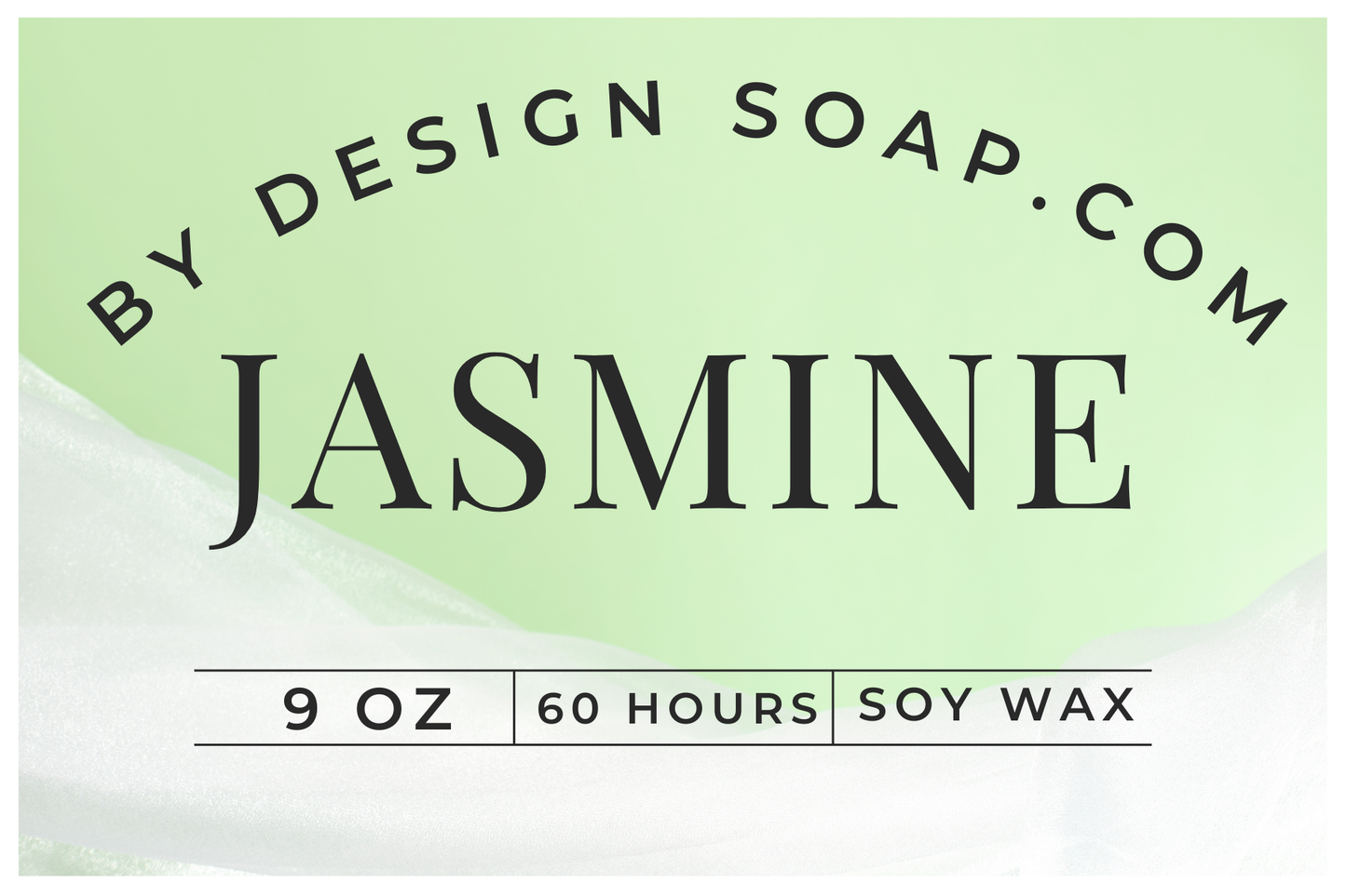 BDS Jasmine *9oz Amber Jar Candle, Wood Wick *BTQ