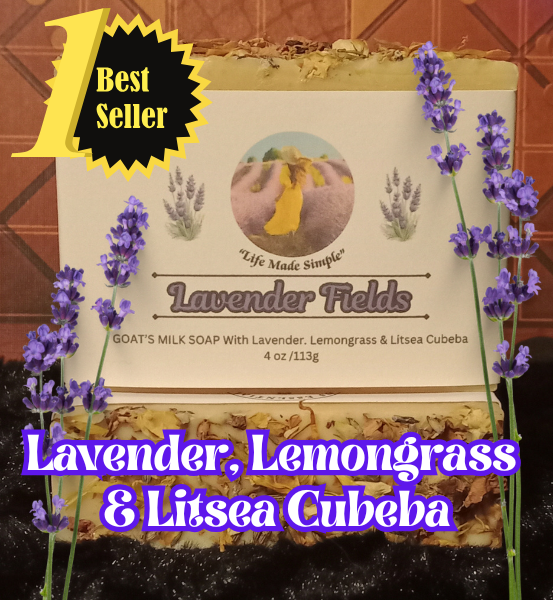OUR BEST SELLER: BDS Lavender Fields *Handmade Goat's Milk Soap (4oz)