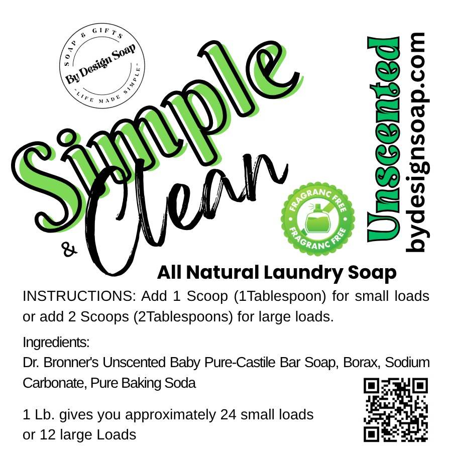 BDS PURE All-Natural Laundry Soap *Unscented