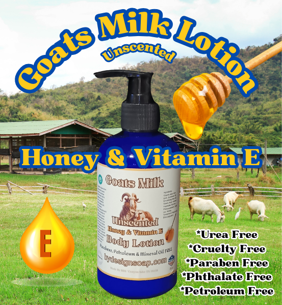 Goats Milk Face & Body Lotion *Honey & Vitamin E (8oz)