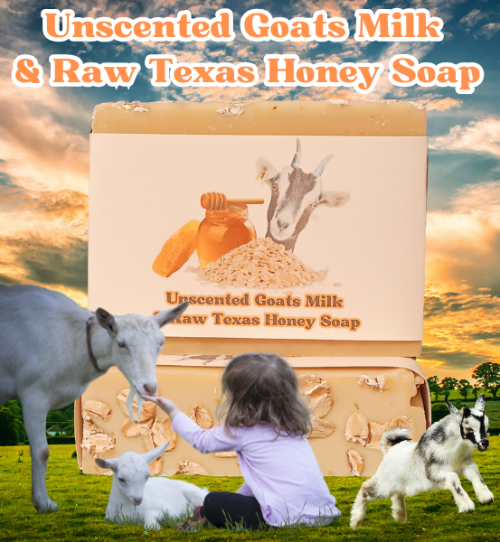 BDS Texas Honey & Soothing Oats (Unscented) *Handmade Goat's Milk Soap (4oz)