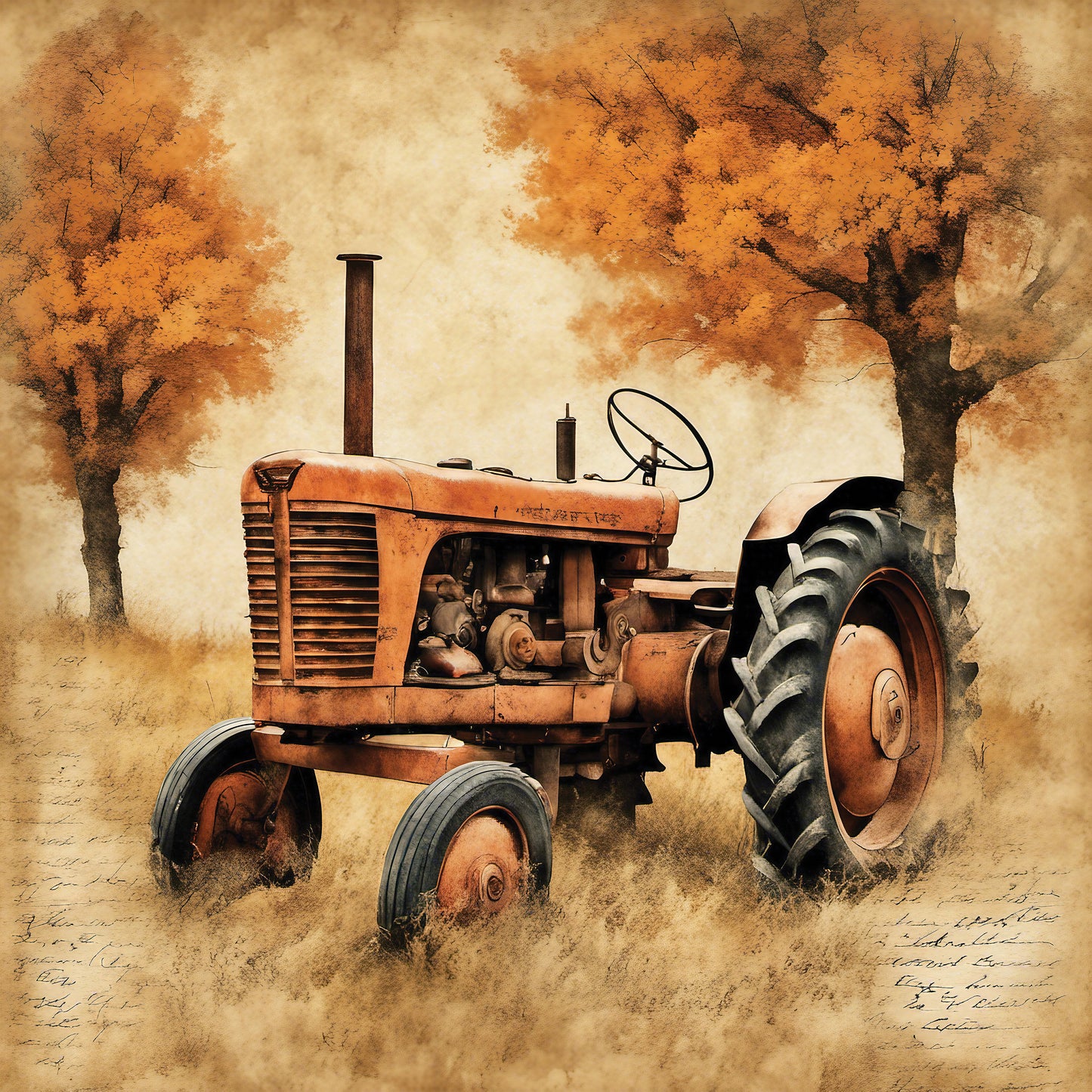Vintage Tractor | Ceramic Cup Coasters *Pack Of 4