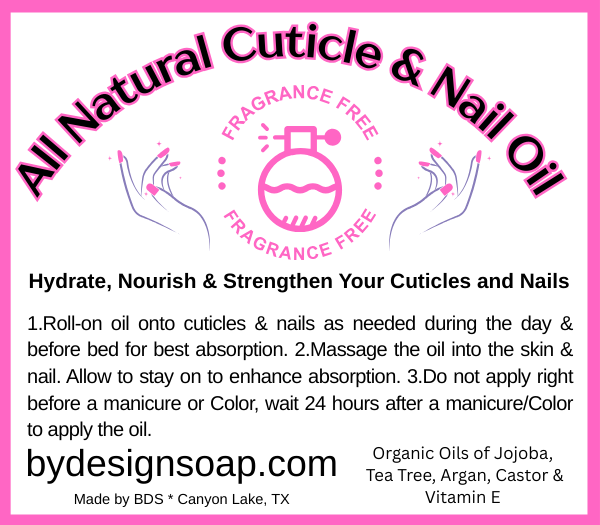 Cuticle & Nail Oil * Natural Based Oils Roll On Bottle 10ml