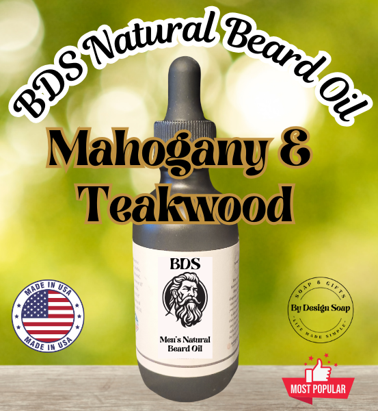 Natural Beard Oil * Mahogany & Teakwood