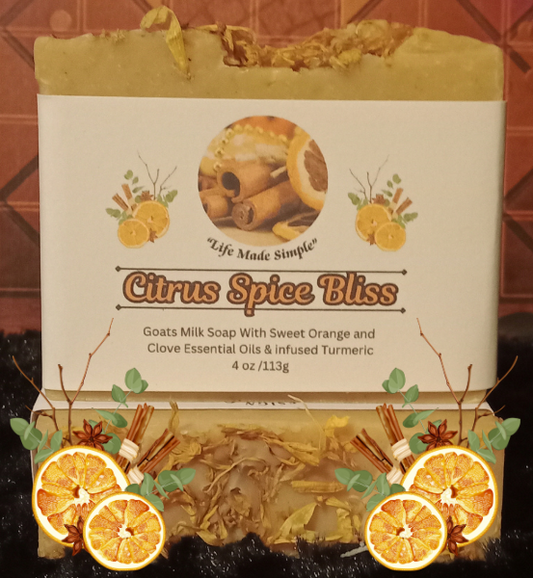 BDS Citrus Spice Bliss  *Handmade Goat's Milk Soap (4oz)