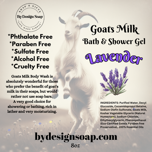 Goats Milk Shower Gel *Lavender (8oz) L&L