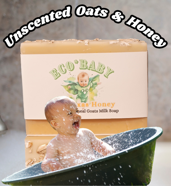 Eco-Baby Natural Baby Soap *Handmade Goats Milk Soap (4oz)
