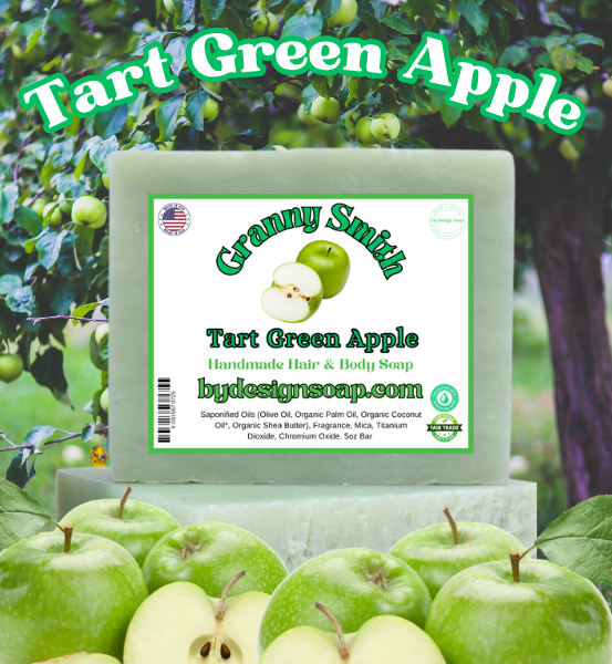 Granny Smith Tart Green Apple * Handmade Natural Soap (5oz)