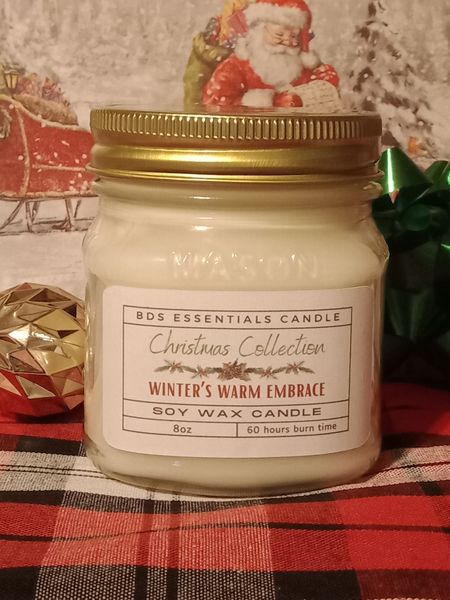 BDS Winter's Warm Embrace *Wood Wick Soy\Wax Candle (8oz)