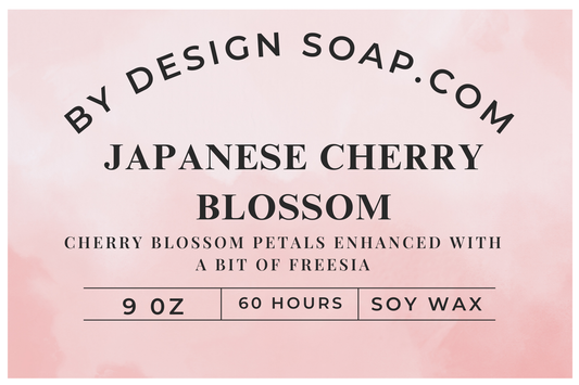 BDS Japanese Cherry  *9oz Amber Jar Candle, Wood Wick *BTQ