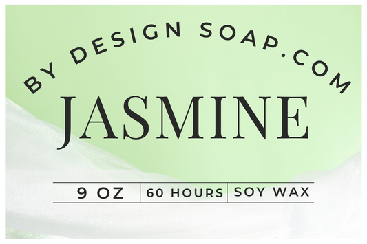 BDS Jasmine *9oz Amber Jar Candle, Wood Wick *BTQ