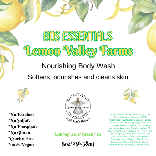 BDS Lemon Valley Farm Body Wash (8oz)