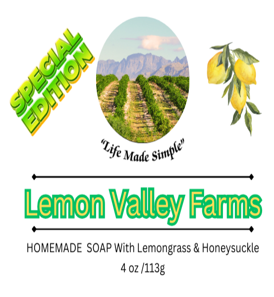 BDS LemonValley Farms * Homemade Natural Soap (4oz)